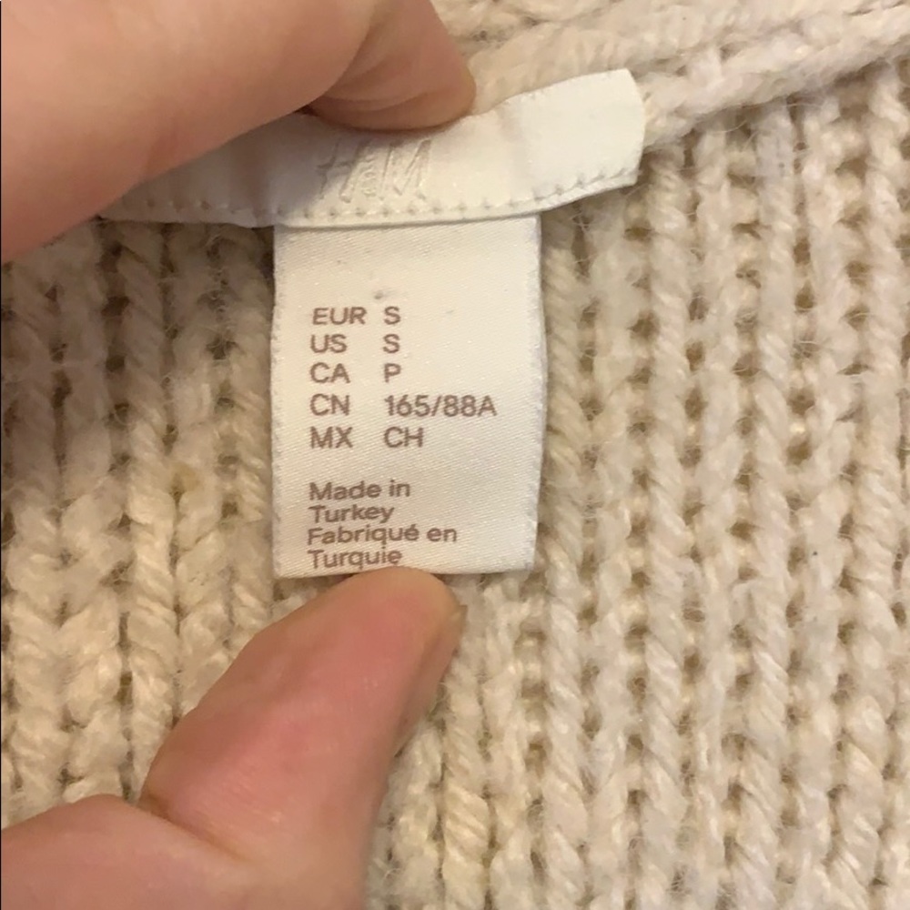 Cream Knit Sweater - Picture 2 of 2
